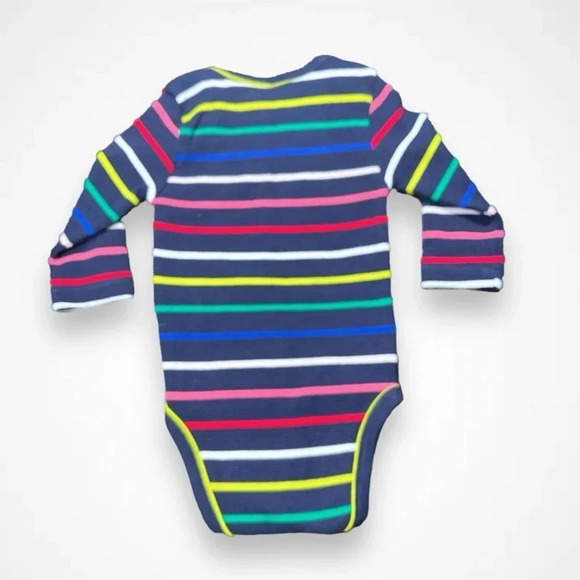 4/$20 Joe  Fresh Rainbow Striped Onesie - Picture 3 of 4